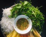 Hình bước làm 3 của món Cá quả nướng riềng sả cuốn bún