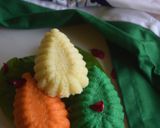 A picture of step 5 of Tiranga Nariyal Burfi.