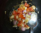 A picture of step 1 of Spinach paneer.