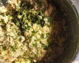 A picture of step 2 of Green gram dal vada.
