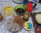 Foto langkah ke 1 dari resep Brownies Ketan Hitam Kukus.