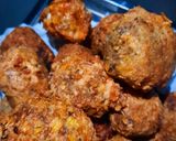 A picture of step 6 of Dodo meat balls.