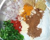 A picture of step 1 of Egg pakoda.