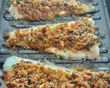 Foto del paso 7 de la receta: Lomos de merluza gratinados al vermut con setas shiitake al ajillo