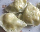 Фото кроку 5 до Українські вареники на заварному тісті зі шпинатом і солоним сиром.