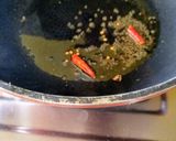 A picture of step 3 of Chaulai Saag with Bodi.