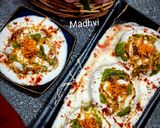 A picture of step 8 of Dahi Bhalla Chaat.