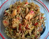 Foto langkah ke 3 dari resep Tumis bunga pepaya | ikan asin.