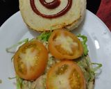 Foto del paso 9 de la receta: Sándwich🧅🥯de pollo🥐🥛cremoso🥪🍗🍎