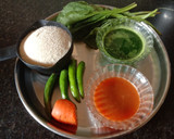 மூவர்ண சூஜி டோக்ளா ரெசிபி ஸ்டேப் 1 புகைப்படம்