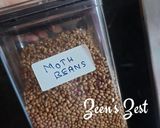 A picture of step 1 of Moth Bean and Bengal Gram Daal Vadas.