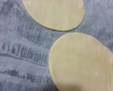 Foto del paso 2 de la receta: Pizzetas de espinacas a los tres quesos con jamón🍕