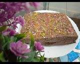 A picture of step 5 of BrownieCake.