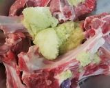 A picture of step 1 of Masaledar mutton chops.