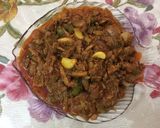 A picture of step 1 of Tuna fish curry.