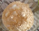 A picture of step 2 of Mohanthal (Besan Burfi).