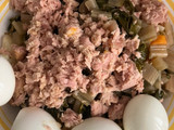 Ensalada muy fresca de patata y vegetales!!