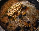 A picture of step 4 of Dryfruit coconut paak(wadi).