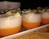 Foto langkah ke 7 dari resep Puding mangga lapis tawar santan.