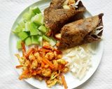 Foto langkah ke 23 dari resep Spicy chicken wrap gochujang + sayuran 322kcal.