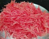 A picture of step 2 of Carrot Kheer.