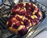 Une image de l'étape 10 de Gâteau crâne aux pêches de vigne et amandes.