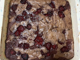 Raspberry brownies