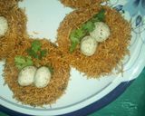 A picture of step 1 of Cheesy bird nest.