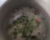 A picture of step 4 of Gatta pulav.