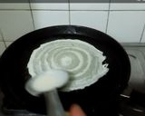 A picture of step 3 of Patishapta pitha.