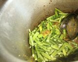 A picture of step 1 of Gawar fali dhokli.