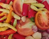 Foto langkah ke 1 dari resep Sambal bajak cumi asin pete.