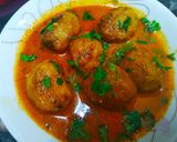A picture of step 9 of Kashmiri Dum Aloo.