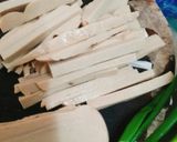 Hình bước làm 1 của món Bún măng (món chay)