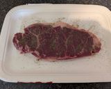 A picture of step 1 of Medium Sirloin Steak and homemade peppercorn sauce.