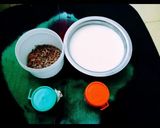 A picture of step 1 of Delicious tasty tricolour ladoo.