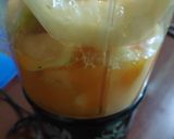 A picture of step 3 of Orange & Muskmelon blossom.