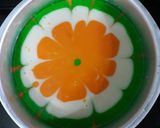 A picture of step 8 of Tricolor Eggless Vanilla Cake.