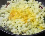 A picture of step 2 of Aloo fry.