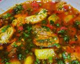 Pas rețetă Tocăniță cu mazăre și carne de pui 3 fotografie