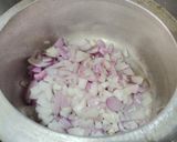 A picture of step 1 of Kachi curry Gavar (cluster beans).