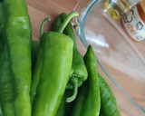 Foto del paso 1 de la receta: Pimientos verdes asados horno