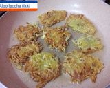 व्रत वाली आलू लच्छा टिक्की (Vrat wali aloo lachha tikki recipe in hindi) रेसिपी चरण 5 फोटो