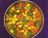 A picture of step 8 of Bengali Kacha Kalar Kofta Dalna.