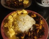 A picture of step 13 of Sour Chilli potato & sweet turmeric paneer (Veg).