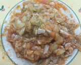 Foto del paso 4 de la receta: Berenjenas rellenas de pollo en 15 minutos