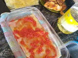 Lasagna de milanesa de pollo