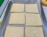 Hình bước làm 2 của món Bánh Ngàn Lớp Phô Mai Việt Quất (Blueberry Cream Cheese Danish)