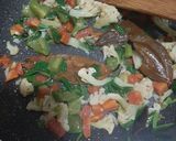A picture of step 1 of Veg fried Rice.