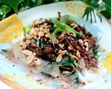 Hình bước làm 2 của món Bánh tráng trộn cá cơm rim